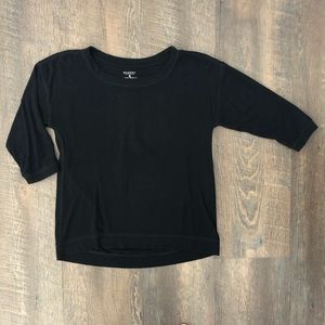 Sonoma Black 3/4 Sleeve Top - Women’s M